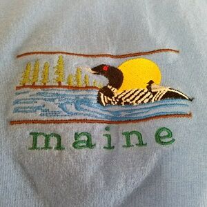 Maine Loon tee shirt 100% cotton plus size